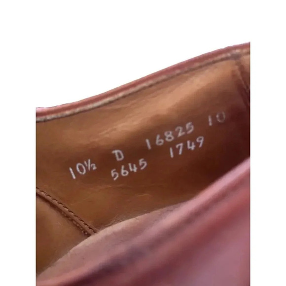 Allen Edmonds Sheffield Leather Cap Toe Oxford Dress Shoes Size 10.5 - Picture 6 of 7